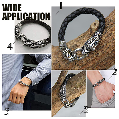 2 Sets Tibetan Style 304 Stainless Steel Spring Gate Rings STAS-UN0040-63-1