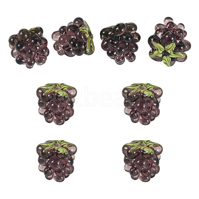 4Pcs Handmade Lampwork Beads LAMP-TA0002-24F-1