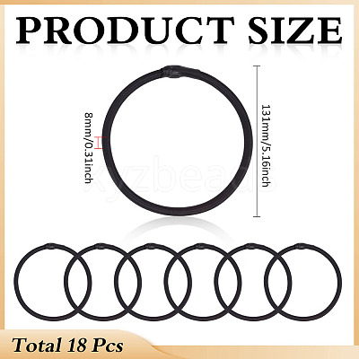 18Pcs Rubber Stretch Loops EW-BC0001-10-1