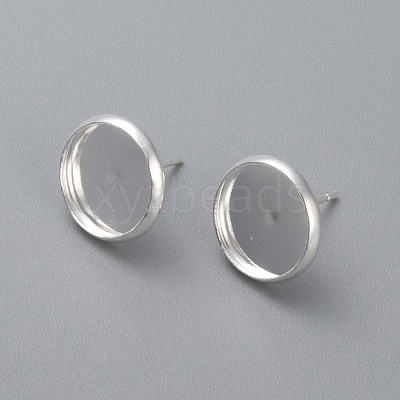 304 Stainless Steel Stud Earring Settings STAS-K131-D-01S-1