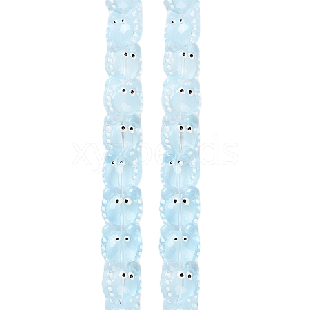 Transparent Glass Beads Strands LAMP-L078-010E-1