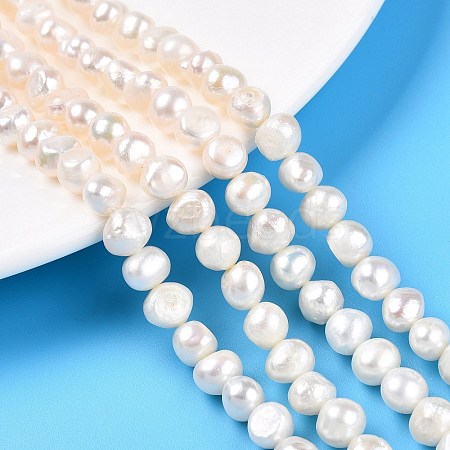 Natural Cultured Freshwater Pearl Beads Strands PEAR-N014-06C-1