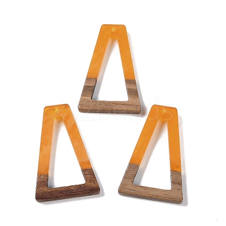 Resin & Wood Pendants WOOD-F015-10E-1