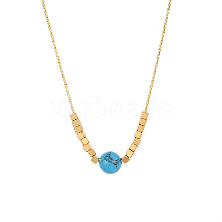 304 Stainless Steel Pendant Necklace for Women PP8102-2-1