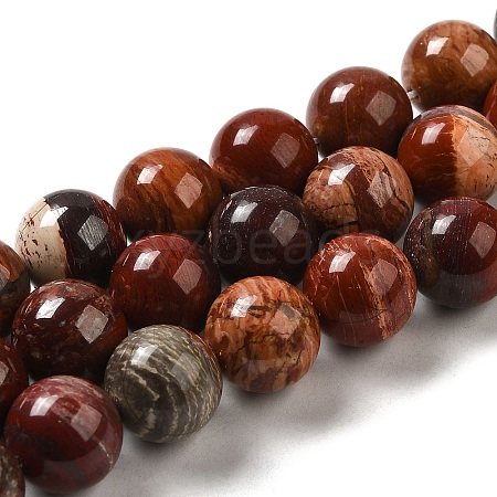 Natural Red Snakeskin Jasper Beads Strands G-H298-A02-05-1