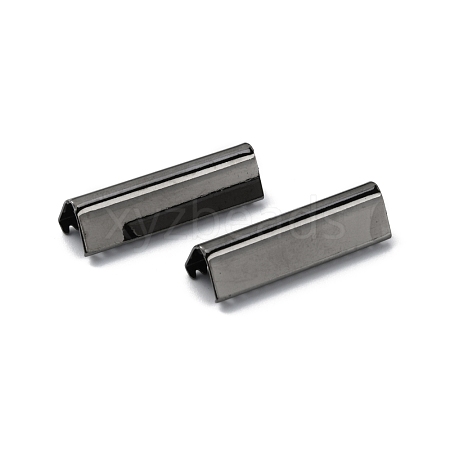 Brass Ribbon Crimp Ends KK-WH0046-34D-B-1