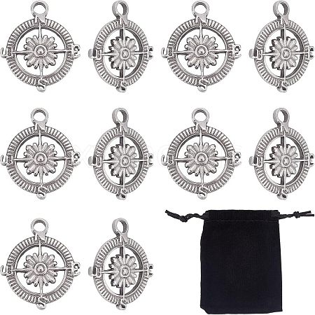 304 Stainless Steel Pendants STAS-UN0037-65-1
