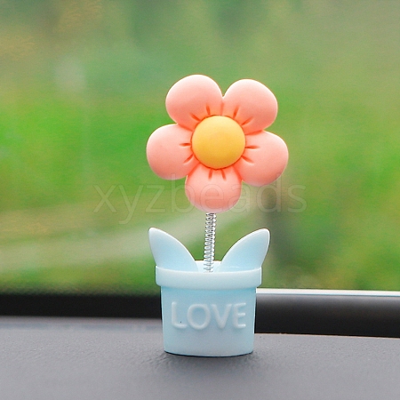 Valentine's Day Cute Resin Spring Flower Ornament PW-WG11681-04-1