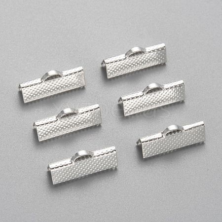 Iron Ribbon Crimp Ends IFIN-S008-S-1