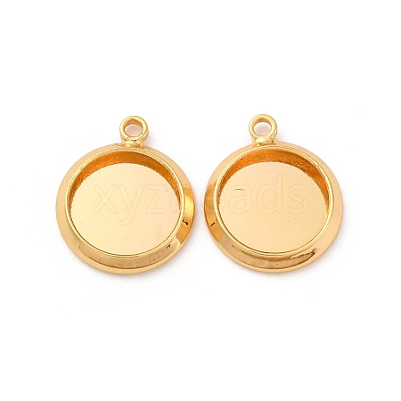 Brass Pendant Cabochon Settings KK-F898-20A-G-1