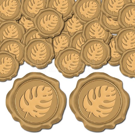 CRASPIRE 100Pcs Adhesive Wax Seal Stickers DIY-CP0009-47A-1