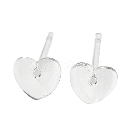 Resin Stud Earring Findings X1-FIND-H046-07-1