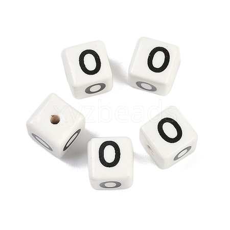 Porcelain Beads X1-PORC-R003-08O-1