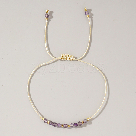 Natural stone and copper bead handmade bracelet VA8051-2-1