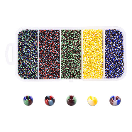 12/0 Opaque Colours Seep Glass Beads SEED-YW0001-09D-1
