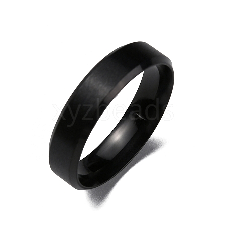 Vacuum Plating Matte Style 304 Stainless Steel Wide Band Finger Rings for Women Men RJEW-WH0009-14G-EB-1