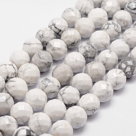 Natural Howlite Beads Strands G-D840-44-12mm-1
