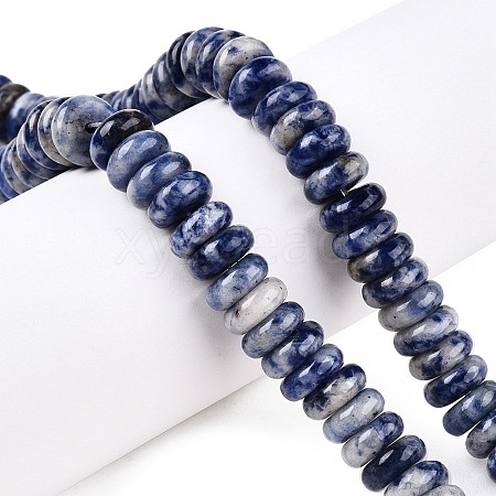 Natural Blue Spot Jasper Beads Strands G-T138-72-1
