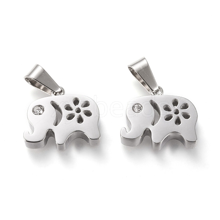 304 Stainless Steel Pendants STAS-F253-15P-1