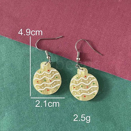 Christmas Acrylic Dangle Earrings FS-WG2A8CC-16-1