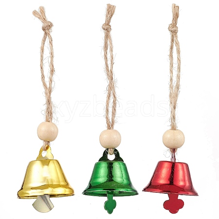 3Pcs Iron Bell Pendant Decoration HJEW-JM02489-1