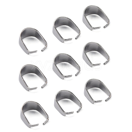 Tarnish Resistant 304 Stainless Steel Snap on Bails LS-STAS-R048-10x7mm-1