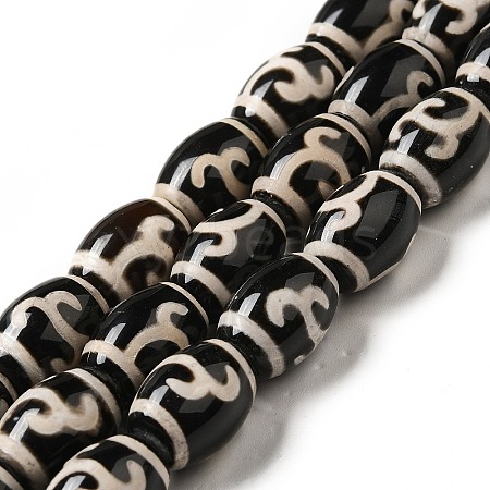 Tibetan Style dZi Beads Strands G-F726-A05-1