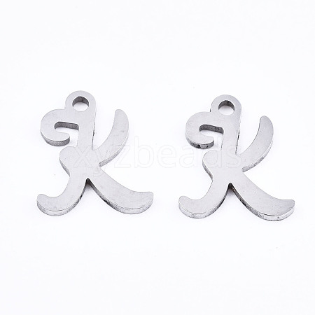 Non-Tarnish 201 Stainless Steel Charms STAS-T044-217P-K-1