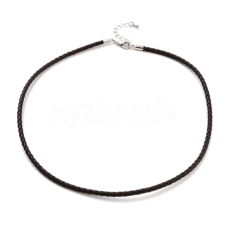 Braided Round Imitation Leather Bracelets Making BJEW-H610-01P-09-1