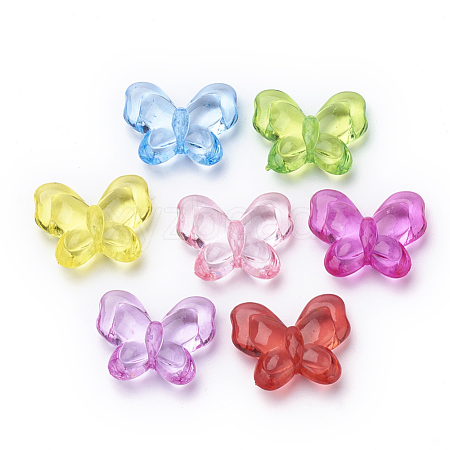 Transparent Acrylic Beads X-TACR-T002-18-1
