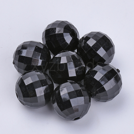 Transparent Acrylic Beads X-TACR-Q254-8mm-V72-1