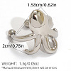 304 Stainless Steel Clip-on Earrings WG1F46C-02-1