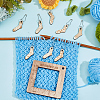 Alloy and  Wooden Sweater Knitting tool AJEW-WH0472-20I-4