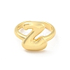 Brass Letter Open Cuff Rings for Women RJEW-G313-01Z-G-2