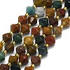 Natural Ocean Agate/Ocean Jasper Beads Strands G-I376-B22-01-1