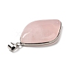 Natural Rose Quartz Pendants G-R486-03P-A-4