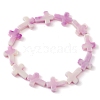 7Pcs 7 Colors Cross Acrylic Beads Stretch Bracelets for Women Men BJEW-JB11434-3