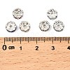 Brass Rhinestone Spacer Beads RB-A014-L7mm-S-2