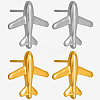 304 Stainless Steel Cartoon Airplane Stud Earrings FD2961-2-2