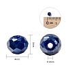 18 Colors Electroplate Glass Beads EGLA-X0006-03B-4mm-4