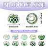 30Pcs Printed Transparent Resin European Beads RESI-TADJ0001-03I-3