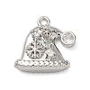 Brass Micro Pave Cubic Zirconia Charms LS-KK-H521-02B-P-1