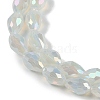 Opaque Solid Color Electroplate Glass Beads Strands EGLA-N013-J10mm-B02-3