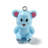 10Pcs Opaque Resin Pendants RESI-H160-01P-07-1
