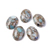 Synthetic Flower Amazonite Cabochons X-G-L502-18x25mm-09B-1