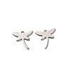 201 Stainless Steel Dragonfly Charms STAS-E088-04-1