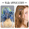 20Pcs Iron Enamel Snap Hair Clips for Girls PHAR-TADJ0001-09-7