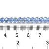 Electroplate Transparent Glass Beads Strands EGLA-A035-T4mm-L14-4