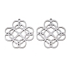 Hollow 201 Stainless Steel Pendants LS-STAS-I364-17P-1
