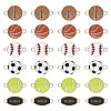  30Pcs 6 Styles Alloy Enamel Connector Charms ENAM-TA0001-72-1